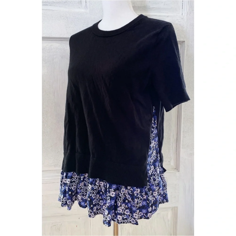 EUC Kate Spade Ditsy Field Floral Silk Sweater S​​​​​​​
